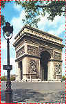 N 1070 - Paris. Arco do Triunfo (1) - Edit Andr Laconte,Paris - Adquirido em 1968 - Dim. 13,7x8,7 cm - Col. Amlcar Monge da Silva