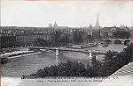 N 45 - Paris, Panorama sur la Seine pris vers la Tour Eiffel  A.P. - Carmault Paperhin diteur, Paris - Dim. 13,5x8,8 cm - Col. A. Monge da Silva (cerca de 1905)