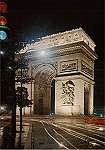N. 1159 - Paris, la nuit - L'Arc de Triomphe - Lyna Paris, 8 rue du Caire - 75002 Paris - Dimenses: 10,3x14,6 cm. - Col. HJCO (1981).