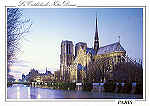 N. 1718 - Paris, la nuit. La Cathdrale Notre-Dame - Photo J.P. Nacivet/Explorer - ABEILLE-CARTES - Editions "LYNA", Paris - [www.abeille-cartes.com] - S/D - Dim. 14,8x10,5 cm - Col. FMBoia (2009).