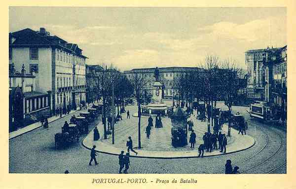 S/N - Portugal-Porto.-Praa da Batalha - Sem o editor - S/D - Dimenses: 13,9x9 cm. - Col. Aurlio Dinis Marta.