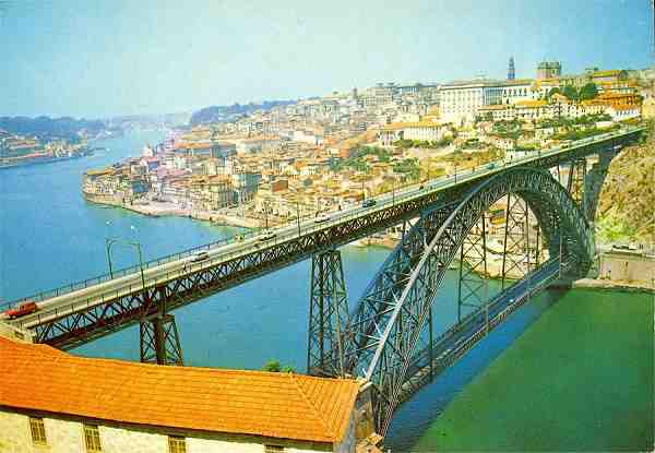 N. 909 - PORTO-Portugal: Ponte de D. Lus - Edio Cmer, Trav. do Alecrim, 1 - Tel. 328775, Lisboa - S/D - Dimenses: 14,8x10,3 cm. - Col. Ftima Bia.