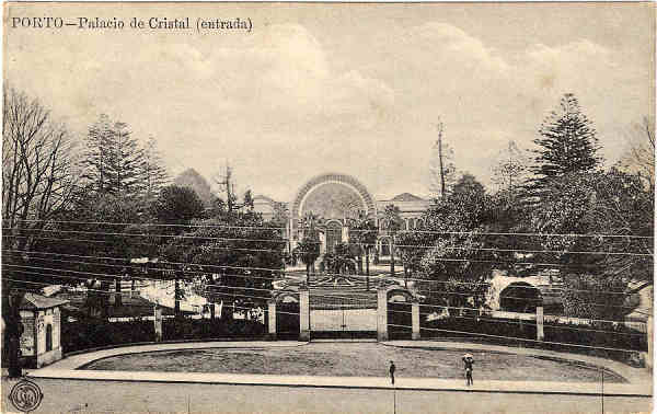 SN - PORTO - Palacio de Cristal (entrada) - Editor desconhecido - SD -  Dim. 8,5x13,5 cm - Col. Jaime da Silva (Circulado em 1920).