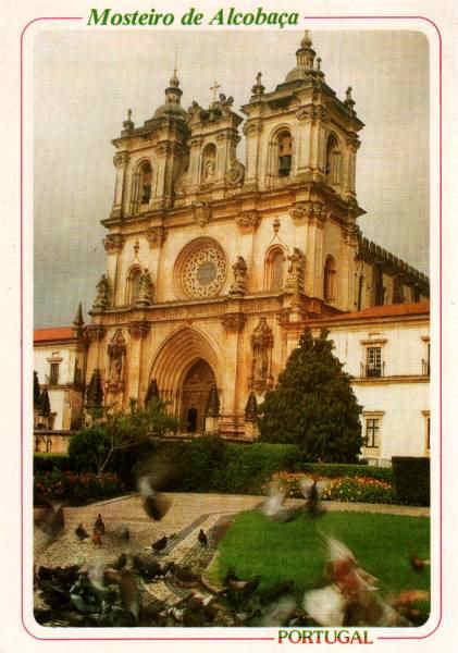 N. 4873 - Alcobaa Mosteiro (sc.XII) -  Patrimnio da UNESCO - Edio ncora - Dimenses: 15x10,5 cm. - Col. Mrio F. Silva.