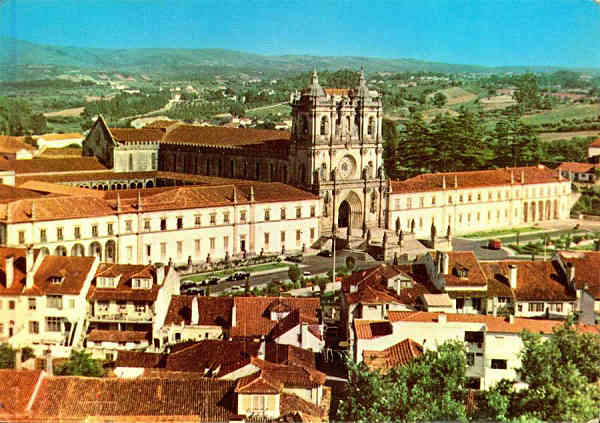 N. 253 - ALCOBAA-Portugal: Vista Geral do Mosteiro - Edio Coleco Arte e Turismo - S/D - Dimenses:14,9x10,5 cm. - Col. HJCO (1971)