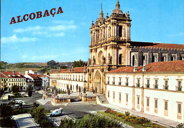 N. 132/378 - Alcobaa-Praa Dr. Oliveira Salazar - Edio GTICA, Porto, Rua N. S. de Ftima, 298 Tel. 66347 - S/D - Dimenses: 14,7x10,3 cm. - Col. Graa Maia