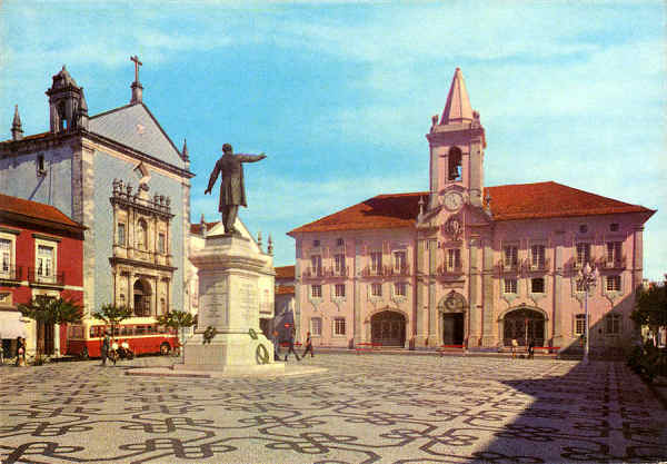 Mod. 510/Pr. - AVEIRO Praa da Repblica, Paos do Concelho e Igreja da Misericrdia - Edio OCASO (?) - S/D - Dimenses: 14,9x10,4 cm. - Col. Graa Maia