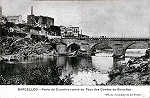 S/N - Ponte do Cvado e ruinas do Pao dos Condes de Barcellos - Editor Off. do Commercio do Porto (1910) - Dim. 140x92 mm - Col. A. Monge da Silva
