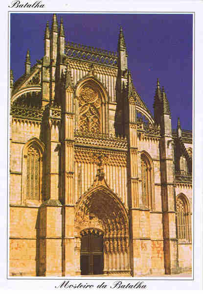 N. 1197 - BATALHA (Portugal) Mosteiro - Fachada Principal - Ed. Coleco DLIA - S/D Dim: 10,5x15cm - Col. Ftima Bia (1999)