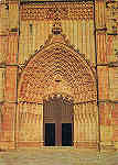 N. 104 - MOSTEIRO DA BATALHA - Porta principal da Igreja - Ed. L.U.L. - S/D Dim: 10,5x15cm - Col. Manuel Bia (Dcada de 1960)