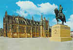 N 856 - Batalha. Esttua de D. Nuno lvares Pereira e o Mosteiro - SD - Dim. 15,1x10,4 cm - Col. Joo Ponte
