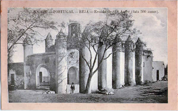 N 1427 - Ermida de Santo Andr - Edio A. Malva, Rua da Madalena, 23, Lisboa - Dim. 142x88 mm - Col. A. Monge da Silva. (adquirido em 1909)