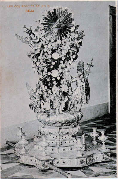 S/N - Um dos andores de prata - Edio annima - Dim. 138x88 mm - Col. A. Monge da Silva. (adquirido em 1909)