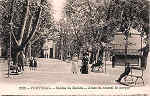 N. 2122 - Portugal Caldas da Rainha Alameda central do Parque - Editor Alberto Malva (Editado em 1917) - Dimenses: 9x14 cm. - Col. Miguel Chaby