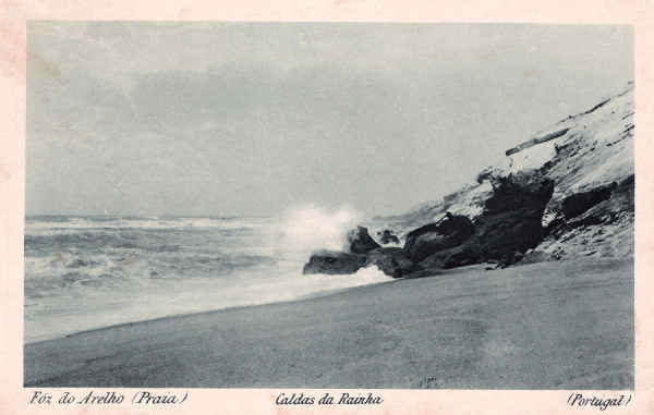 S/N - Portugal-Caldas da Rainha Foz do Arelho (Praia) - Editor Vale e C - Editado em 1921) - Dimenses: 14x9 cm. - Col. Miguel Chaby