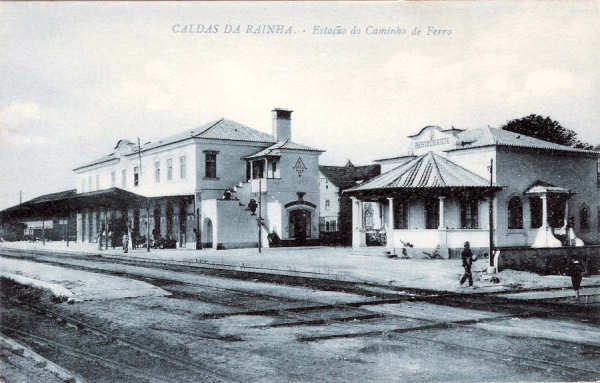 S/N - Portugal Caldas da Rainha Estao do Caminho de Ferro - Editor Jos da Silva Dias (Editado em 1927) - Dimenses: 9x14 cm. - Col. M. Chaby
