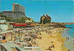 N 124 - Cascais. Praia - SD - Editor omitido - Circulado em 1967 - Dim. 15x10,4 cm - Col. Joo Ponte