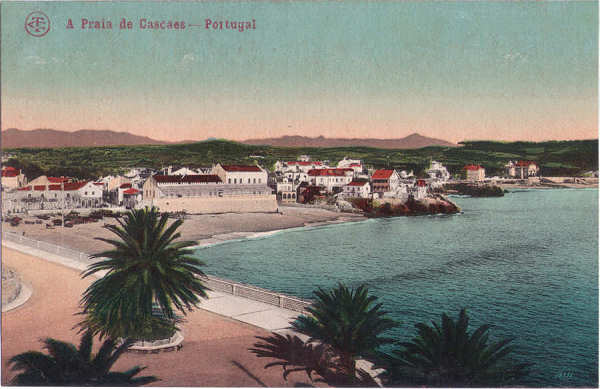 N 1789 - Praia de Cascaes - Edio Costa, Rua do Ouro 295, Lisboa - Dim. 139x88 mm - Col. A. Monge da Silva (c. 1905)