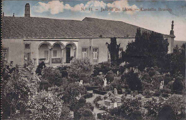 N 11 - Jardim do Liceu - Editor desconhecido - Circulado em 1914 - Dim. 136x87 mm - Col. A. Monge da Silva (cerca de 1912)