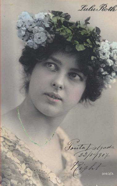N 3163-3 - Lulu Roth (artista) - Edio annima, Alemanha - Circulado em 1907 -  Dim. 13,9x8,8 cm - Col. Amlcar Monge da Silva