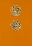N. 44 - MUSEU MONOGRFICO DE CONMBRIGA. Moeda de prata. Baco (verso) e Libera (reverso) c. 78 a. C. - Fotgrafo DELFIM FERREIRA - Impressores EDARTE, Porto - SD - Dim. 14,6x10,5 cm. - Col. Ftima Bia.