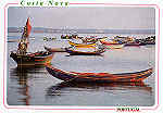N. 66 - COSTA NOVA Barcos na Ria da Costa Nova - Ed. ncora. - Foto Fernando Jos - Dim 15x10,5 cm. - Col. Mrio Silva.