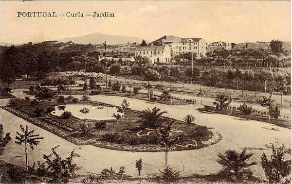 SN - PORTUGAL - Curia - Jardim - Edit. Alberto Malva - R. Madalena, Lx - Dim.13,9x8.8 cm - Circ. 191. - col. A. Simes (034-1).