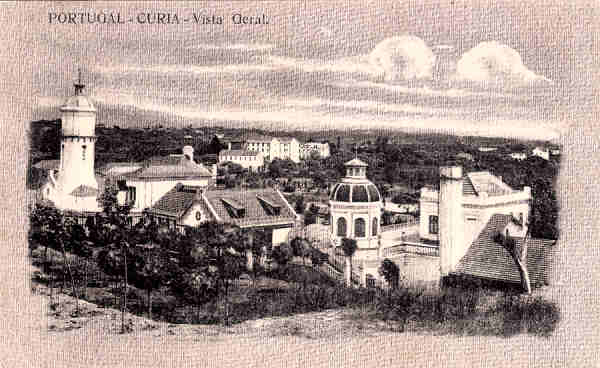 SN - PORTUGAL - CURIA - Vista Geral - Editor no indicado - Dim. 13,9x8,6 cm - Circ. 6-1922 - Col. A. Simes (055-1).