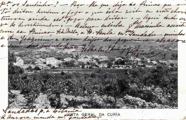 SN - VISTA GERAL DA MATA - Ed. Grande Hotel da Curia - Dim. 14,3x9,1cm - Circ. 6-1915 - Col. A. Simes (008).