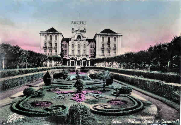 SN - Curia - Palace Hotel e Jardins - Ed. da Junta de Turismo da Curia - Dim. 14.6x10,2 cm - Co. A. Simes (233).