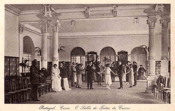 SN - Portugal. Curia. O Casino - Ed. - Bazar Soares, Porto - Dim. 14,0x8,9 cm - Col. A. Simes (135).