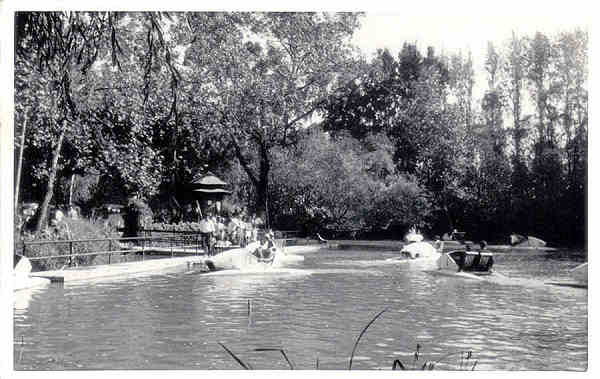 SN - Portugal - Curia - Uma vista do Lago - Ed. Mimosa - SD - Dim.13,5x8,6 cm. - Circ. 8/1966 - Col. A. Simes 