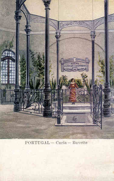 SN - PORTUGAL - Curia - Buvette - S. Editor - Dimens. 13,9x8,8 cm - Col. A Simoes (013-1)(colorido).