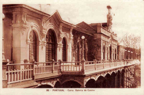 N 85 - PORTUGAL-Curia Galeria do Casino-ED. Alexandre d'Almeida, Lx, Portugal - Dim. 13,8x9,0 cm - Circul. 1934 - Col. A Simes (100-1).