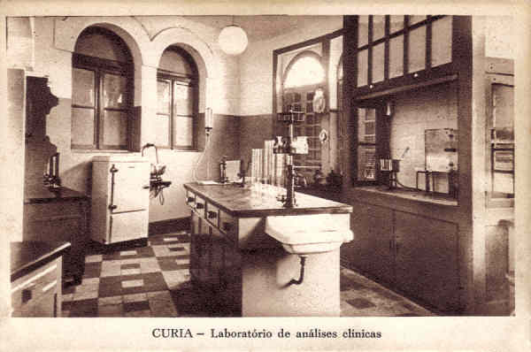 SN - CURIA - Laboratorio de analises clinicas - S. Edit. - Dim. 14,2x9,4 cm - Col. A Simes (382).