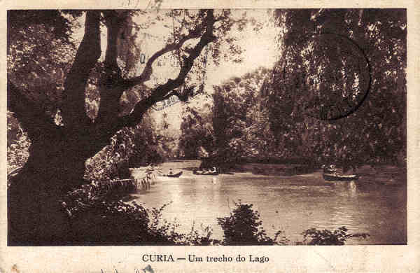 SN - CURIA - Um trecho do Lago - Neogravura, Limitada, Lisboa - Dim. 14.3x9,2 cm - Circul.1943 - Col. A. Simes (160 - 1).
