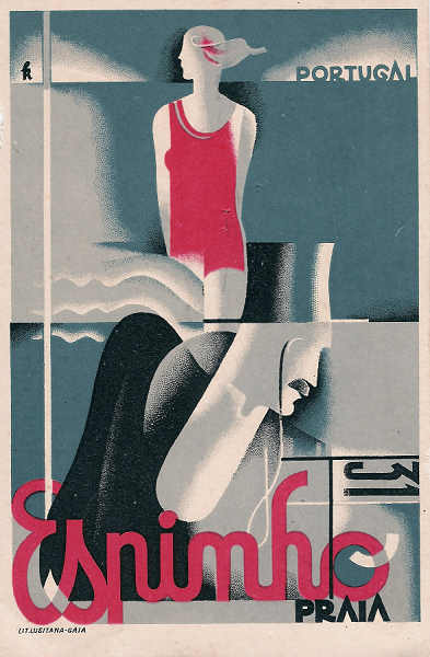 SN - Portugal. Espinho - Postal publicitrio - 1920 - Dim. 14x9 cm - Col. Miguel Chaby