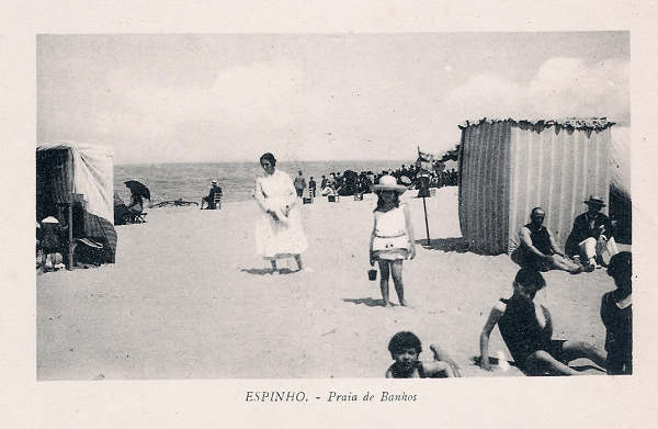 SN - Portugal. Espinho. Praia de Banhos 3 - Edio annima - SD - Dim. 14x9 cm - Col.Miguel Chaby