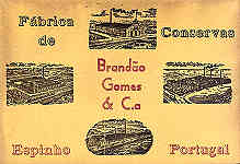 Portugal. Espinho. Postal publicitrio da Fbrica Brando Gomes & Ca 2 - Dim. 14x9 cm - Col.Miguel Chaby