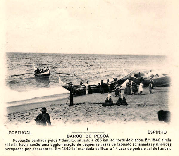 N 1 - Portugal. Espinho - Barco de Pesca - Editor Paulo Emidio Guedes e Saraiva - Dim. 14x9 cm - Col. Michel Chaby