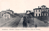SN - Portugal. Espinho - Gare do Caminho de Ferro e Largo da Graciosa (PB) - Editor Joaquim de Sequeira Lopes - Dim. 140x90 mm - Col. M. Chaby.