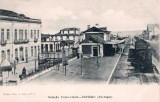 N 3 - Portugal. Espinho. Estao do Caminho de Ferro - Editor Reis e Raio, 1904 - Dim. 140x90 mm - Col. M. Chaby