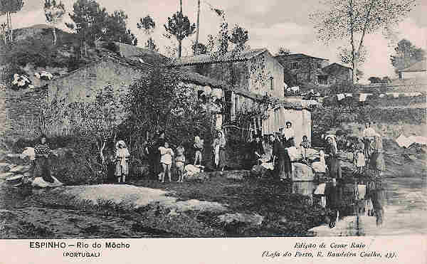 SN - Portugal. Espinho. Rio do Mcho - Cesar Raio - 1911 - Dim. 14x9 cm. - Col. M. Chaby