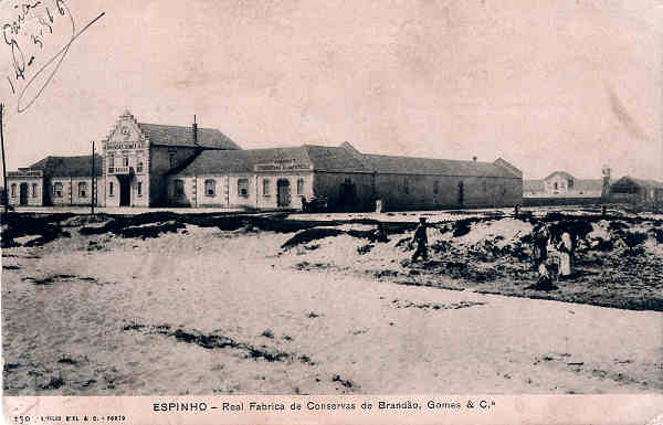 N. 130 - Portugal. Espinho. Real Fabrica de Conservas de Brando Gomes & C - Editor Emilio Biel - Dim. 14x9 cm. - Col. M. Chaby