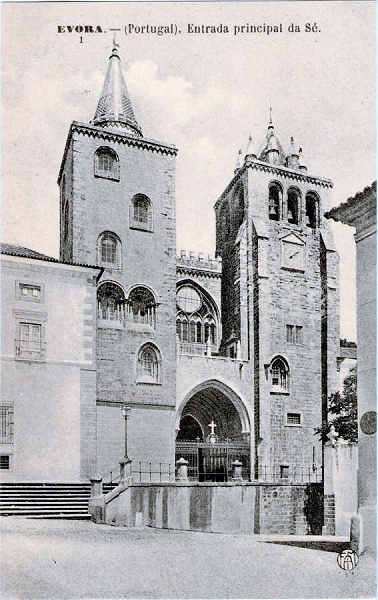 N 1 - Entrada principal da S - 2014-Edio F.A.Martins, Lisboa - Dim. 137x87 mm - Col. A. Monge da Silva (cerca de 1909)