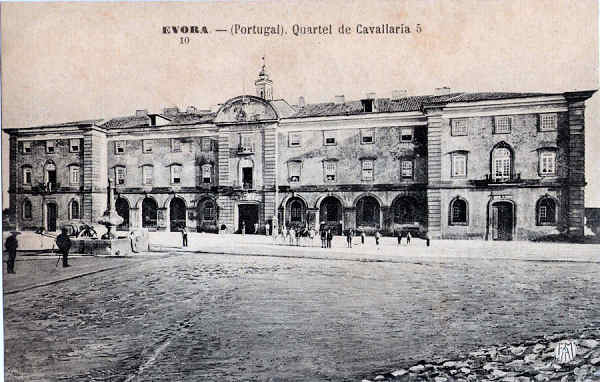 N 10 - Quartel de Cavalaria 5 - 2023-Edio F.A.Martins, Lisboa - Usado em 18JAN1910 - Dim. 136x87 mm - Col. A. Monge da Silva (cerca de 1909)