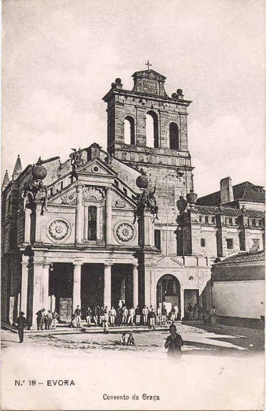 N 19 - Convento da Graa - Edio Alberto Malva, Rua de S.Julio, 41, Lisboa - Usado em 15DEZ1910 - Dim. 140x90 mm - Col. A. Monge da Silva (cerca de 1909)