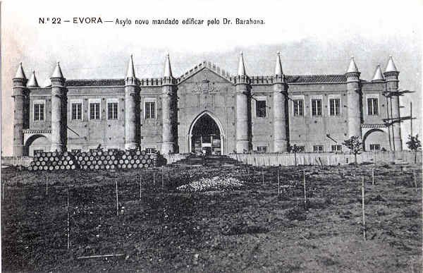 N 22 - Asylo mandado edificar pelo Dr. Barahona - Edio Alberto Malva, Rua de S. Julio, 41, Lisboa - Dim. 137x89 mm - Col. A. Monge da Silva (cerca de 1909)