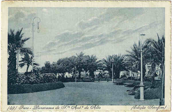 N 49 - Faro-Panorama de Sto.Ant do Alto - Edio Serafim - SD - Dim. 9x14 cm - Col. Jaime da Silva (Circulado em 1918)