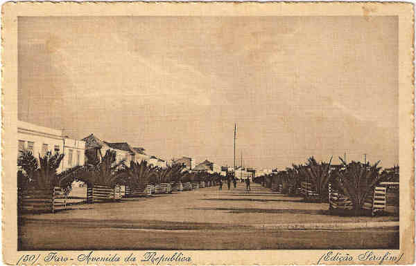 N 50 - Faro-Avenida da Republica - Edio Serafim - SD - Dim. 9x14 cm - Col. Jaime da Silva (Circulado em 1918)